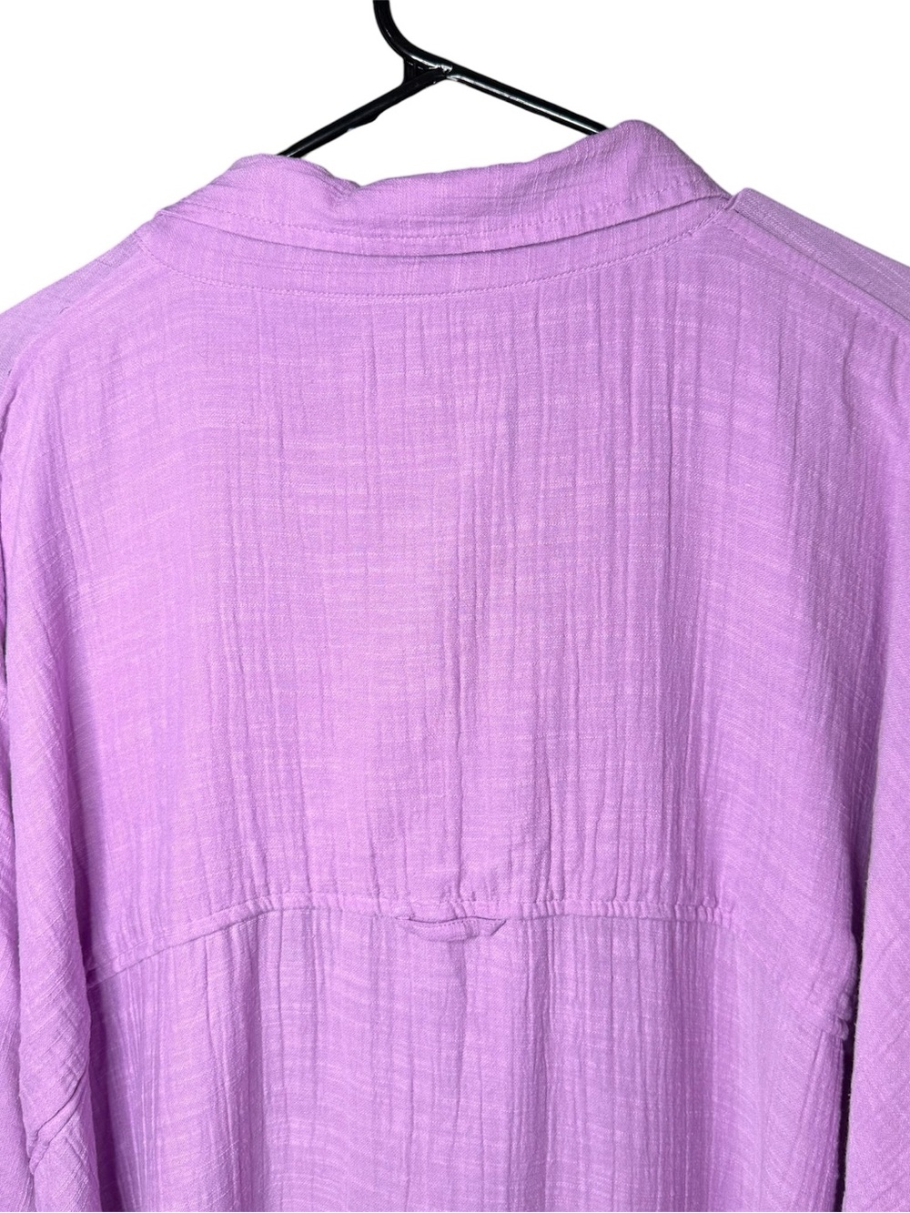 American Eagle Outfitters Lavender Oversized Button-Up Shirt - Picture 8 of 9